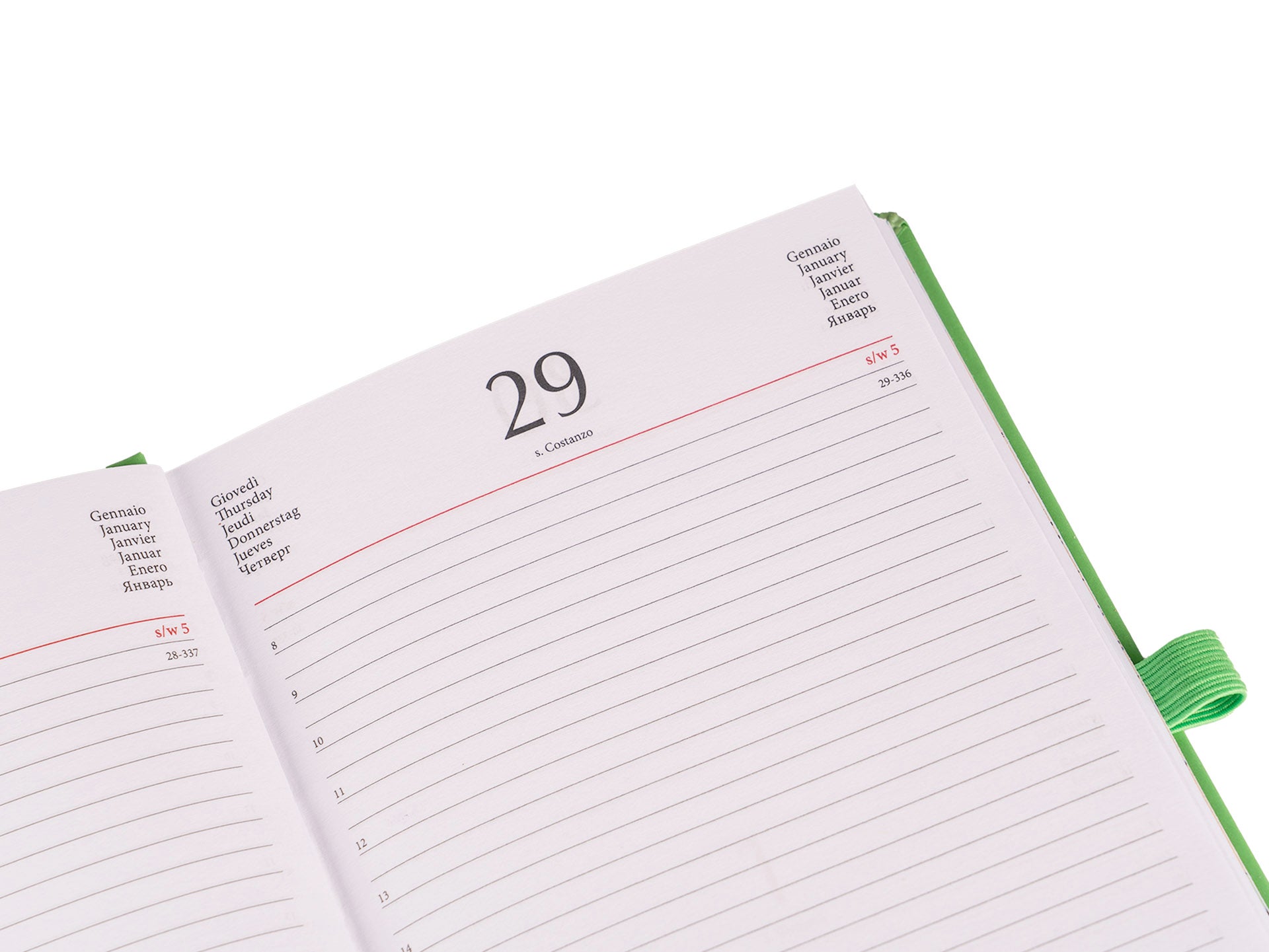 Agenda giornaliera 2026 11x17 Colourbook