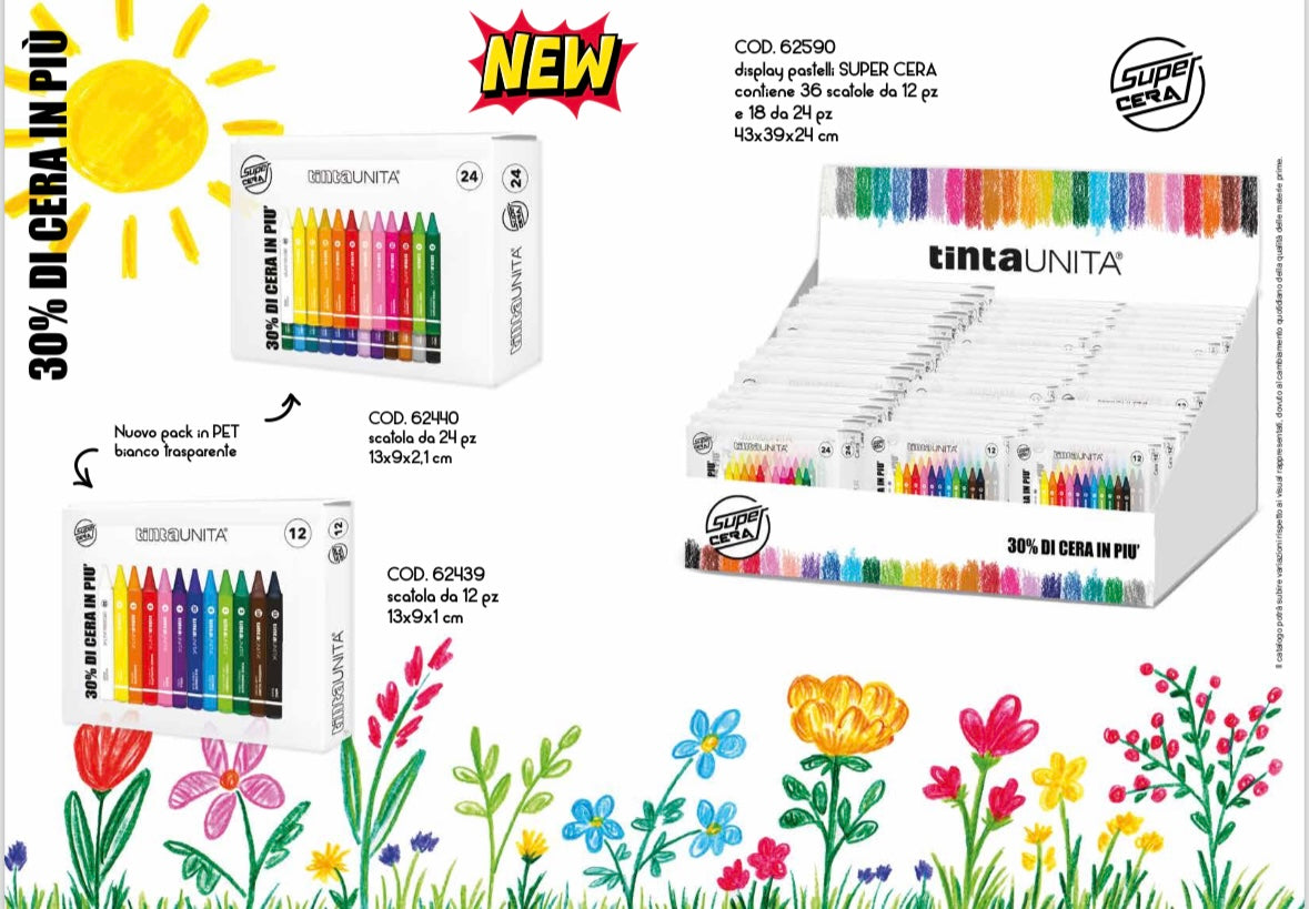Pastelli super cera new tinta unita