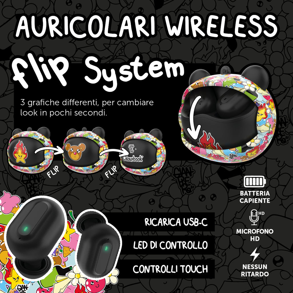 Auricolari Bluetooth 5.3 Gianpiero x Colourbook
