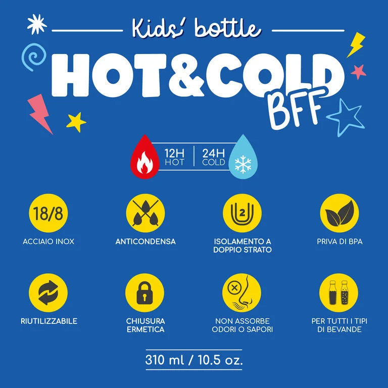 Bottiglia Termica per Bambini - Monster - Hot&Cold BFF LEGAMI