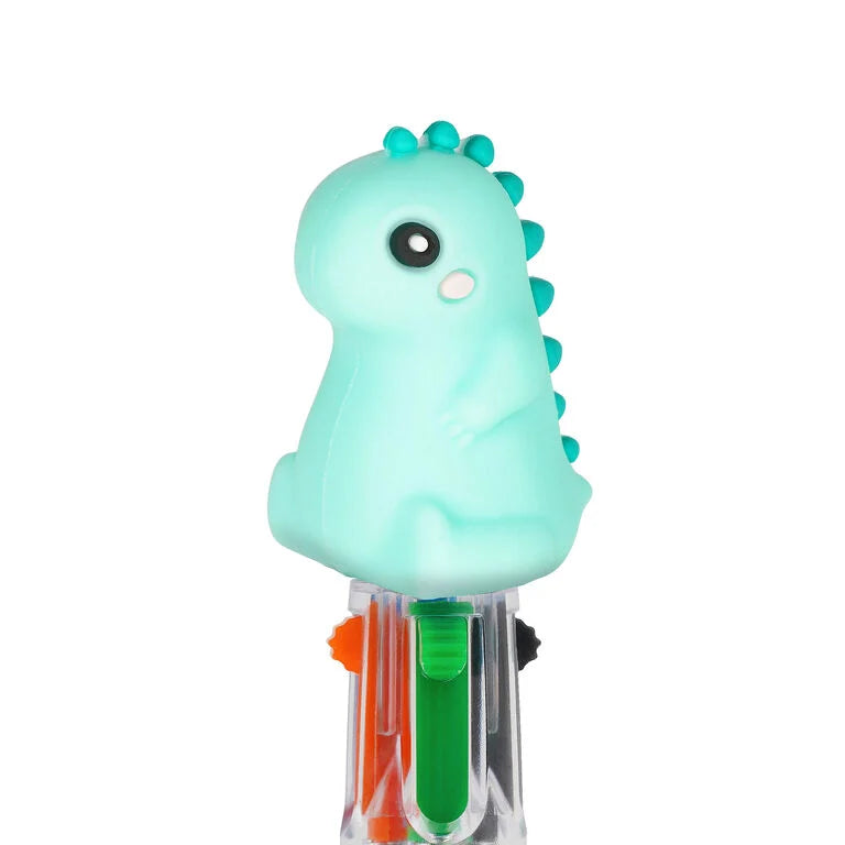 Mini Penna a Sfera 4 Colori - Dino - Mini Magic Rainbow LEGAMI