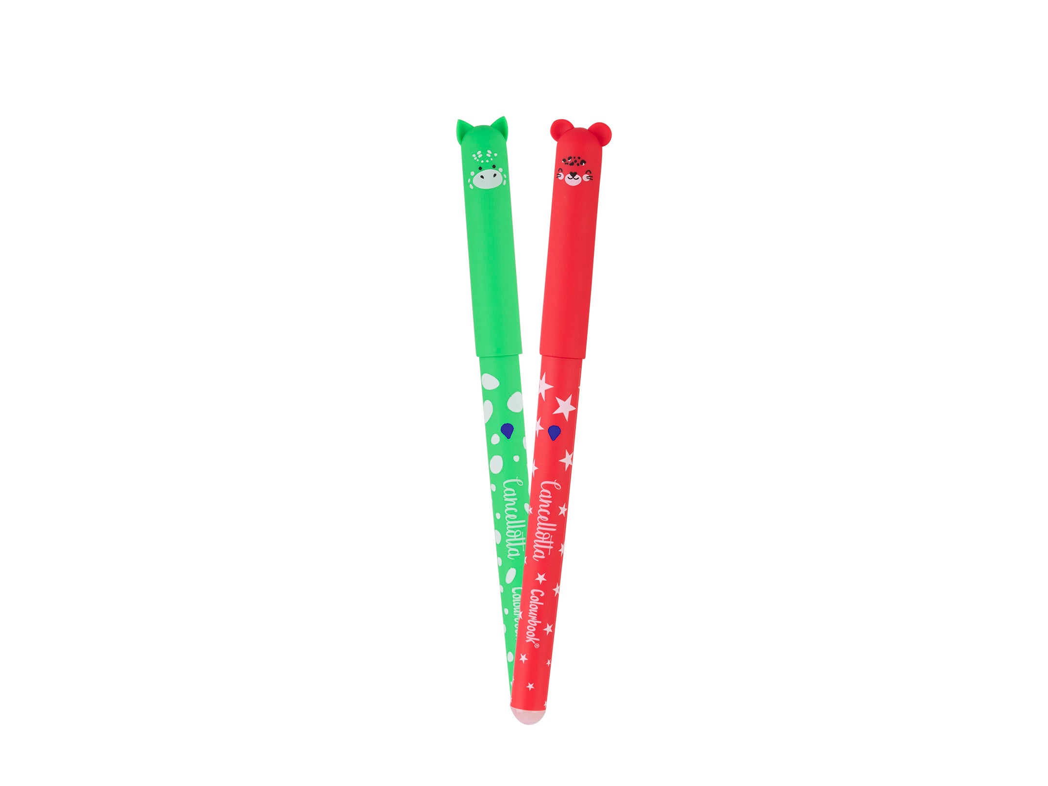 Penne gel cancellabili Cancellotta Glam – Inchiostro blu - rosso COLOURBOOK