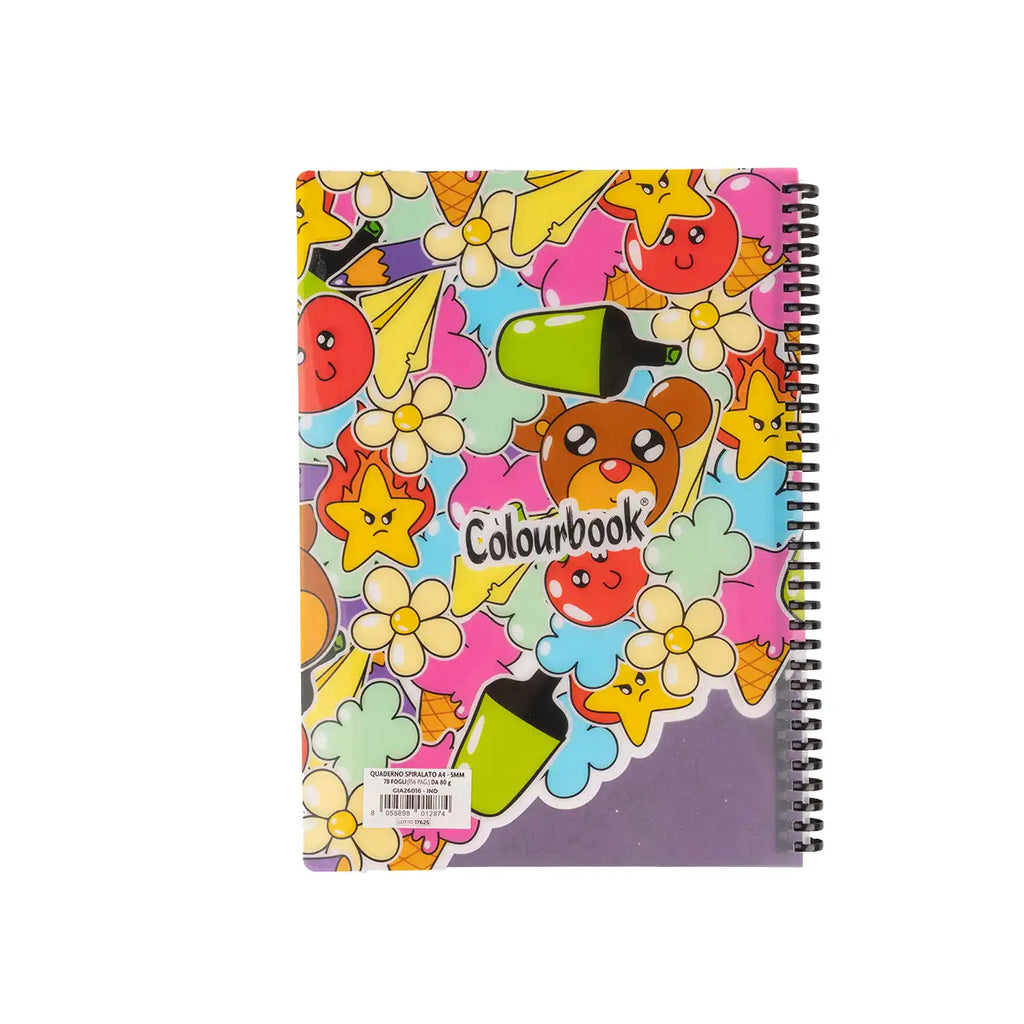 Quaderno A4 Gianpiero x Colourbook – Rilegatura con spirale morbida