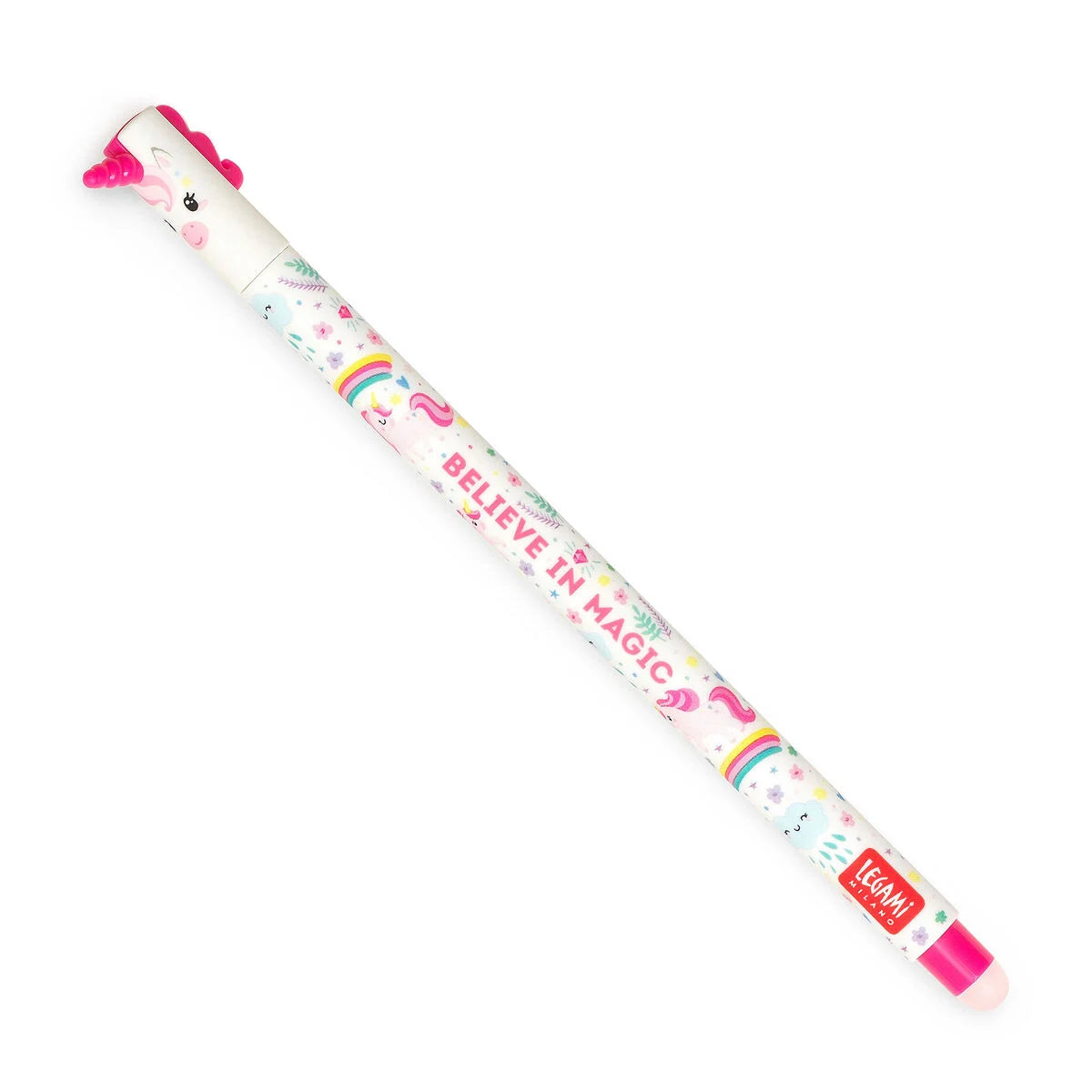 Penna Gel Cancellabile Unicorn "Believe In Magic" - Erasable Pen LEGAMI