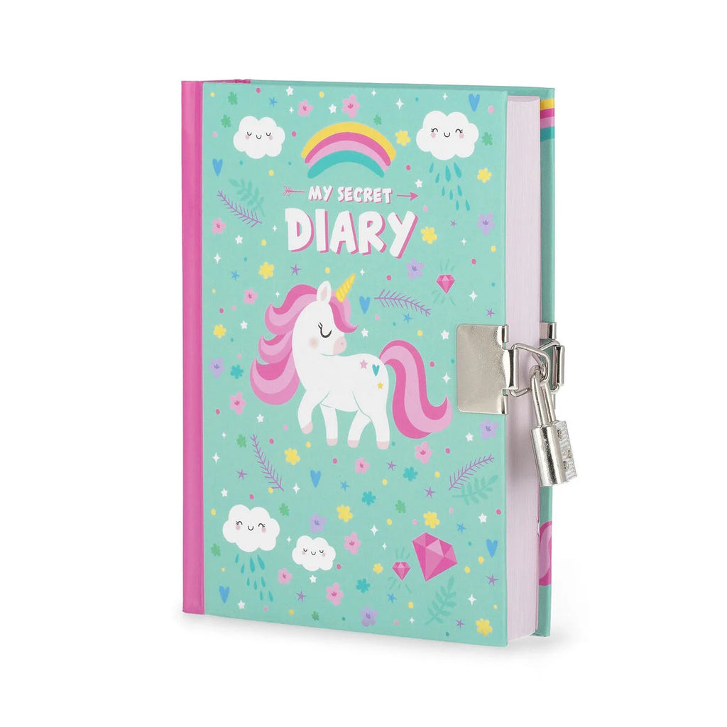 Diario Segreto con Copertina Rigida Illustrata e Lucchetto - Unicorn - My Secret Diary LEGAMI