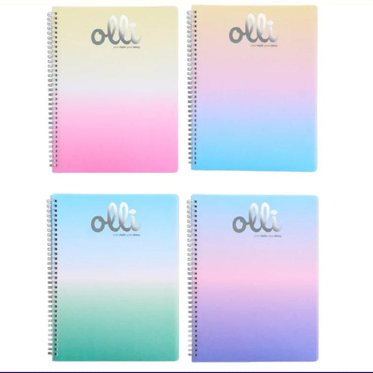 Maxi quaderno con spirale olly rainbow - 1R - 5mm