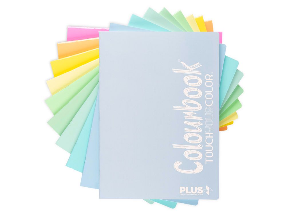 SET 6 QUADERNI COLOUBOOK MAXI PLUS PASTEL