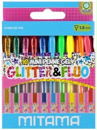 penne gel Mitama glitter e neon
