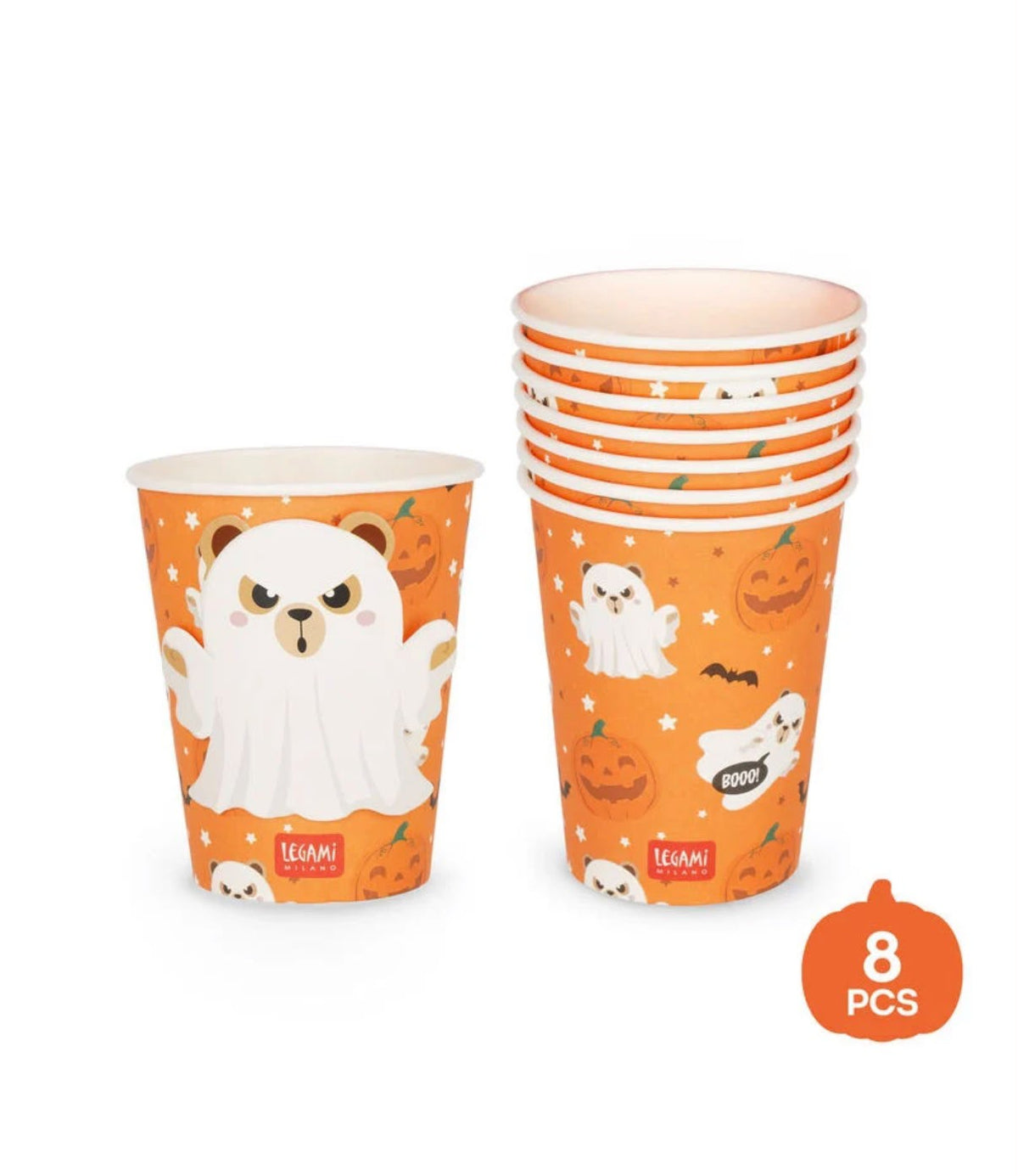 Set di 8 Bicchieri in Carta - Boo Appétit! LEGAMI HALLOWEEN