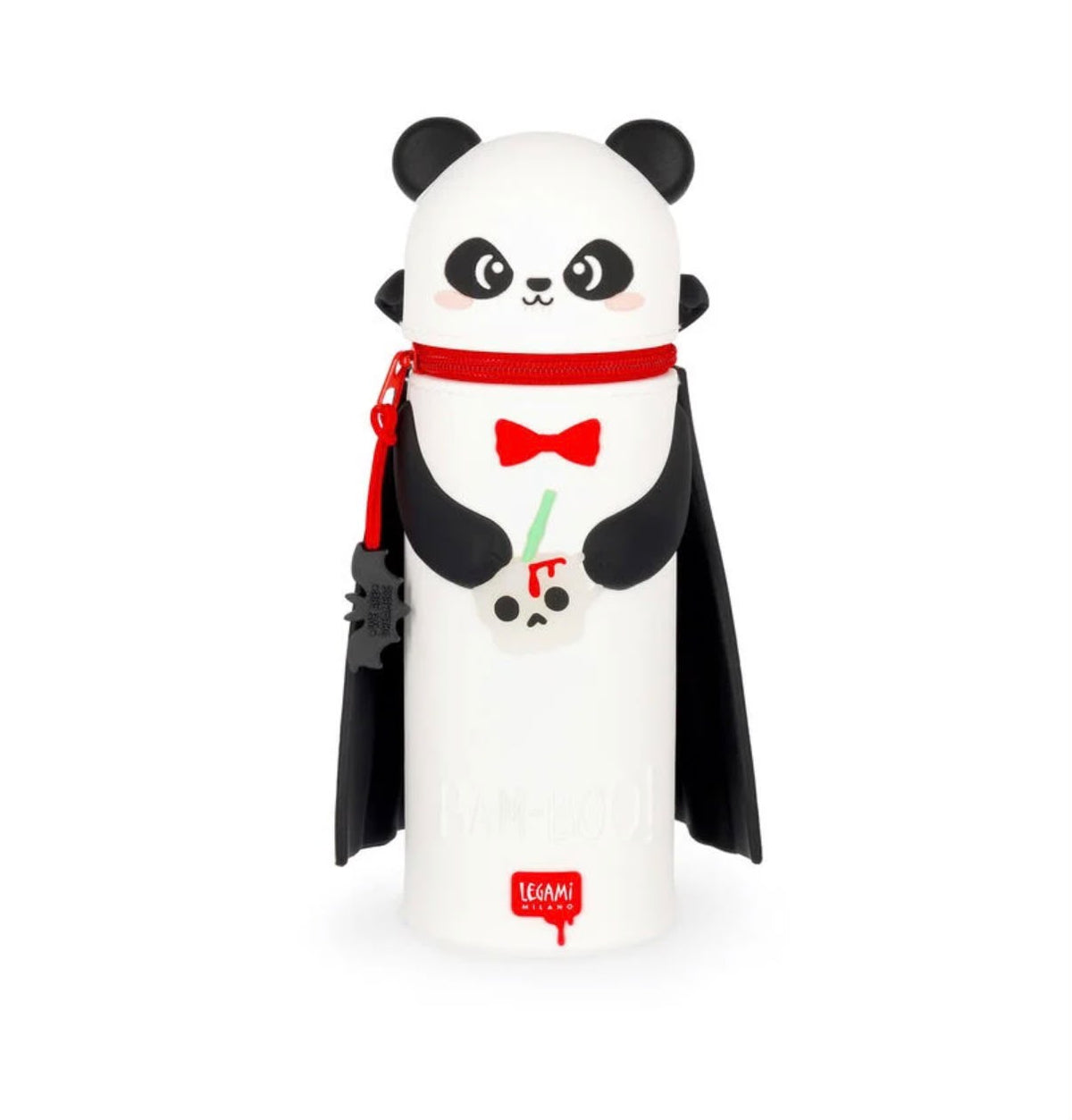 Astuccio 2-in-1 in Silicone Panda vampiro "Bam-Boo" Halloween - Kawaii LEGAMI