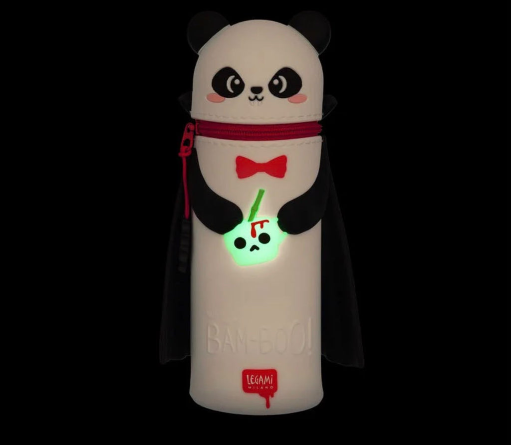 Astuccio 2-in-1 in Silicone Panda vampiro "Bam-Boo" Halloween - Kawaii LEGAMI