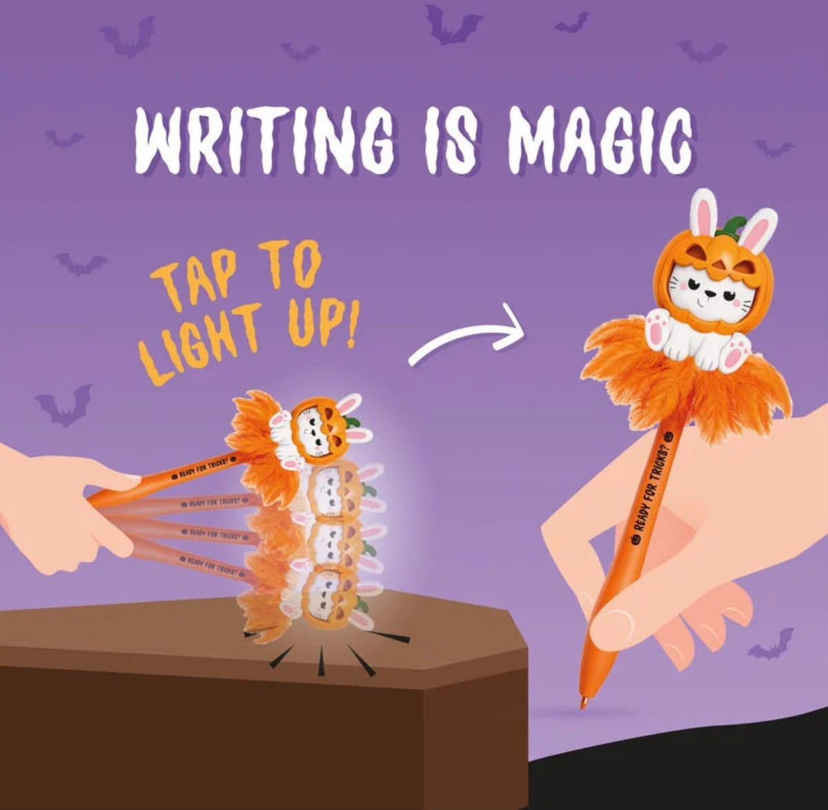 Penna a Sfera Luminosa ZUCCA- Writing is Magic LEGAMI HALLOWEEN