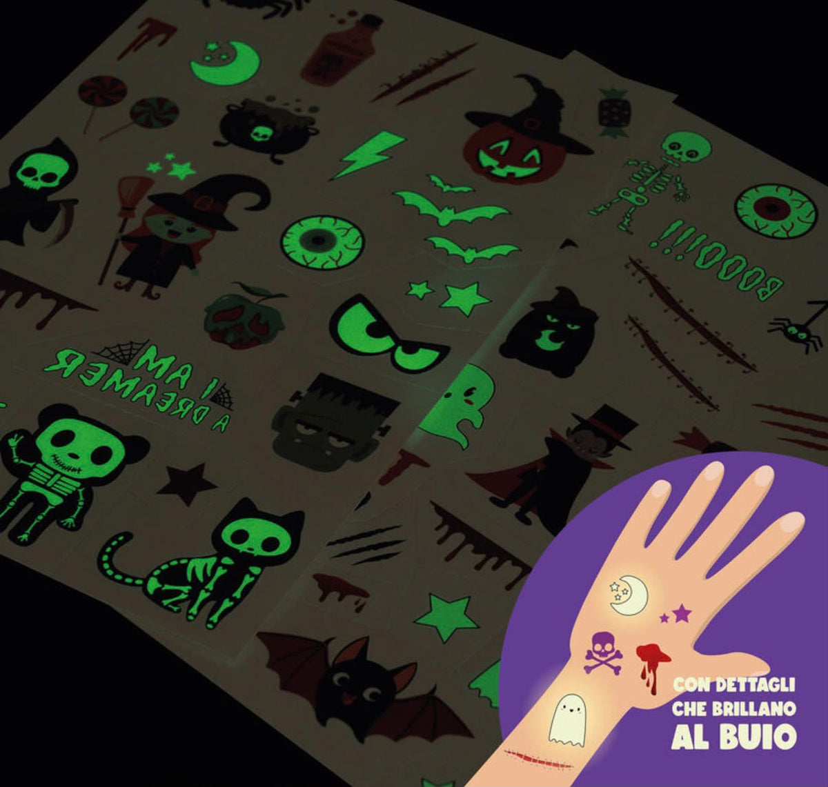 Tatuaggi Temporanei Halloween - Tattoos LEGAMI