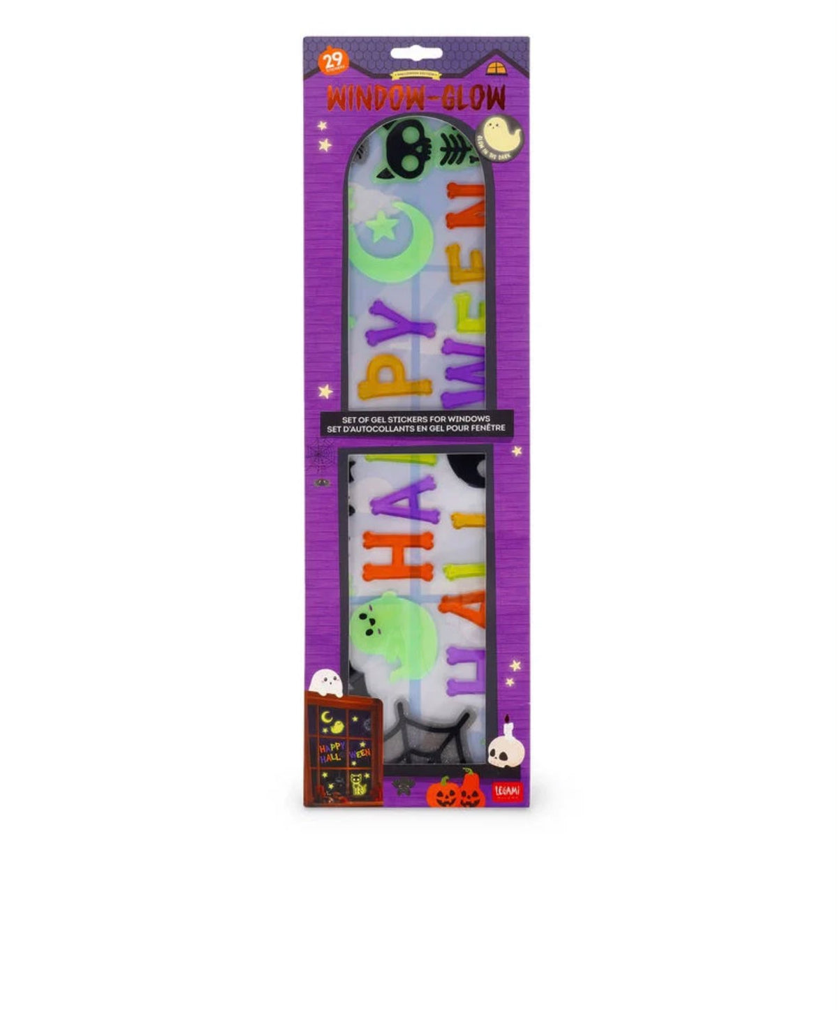 Set di Adesivi in Gel per Finestra - Windo-Glow LEGAMI HALLOWEEN
