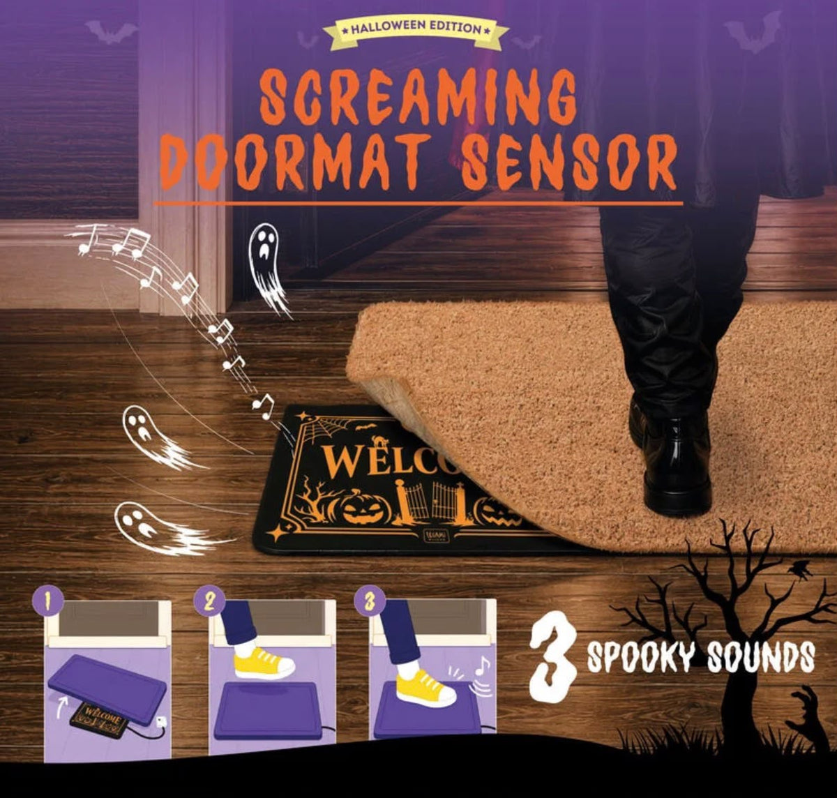 Sottozerbino con Suoni - Screaming Doormat LEGAMI HALLOWEEN
