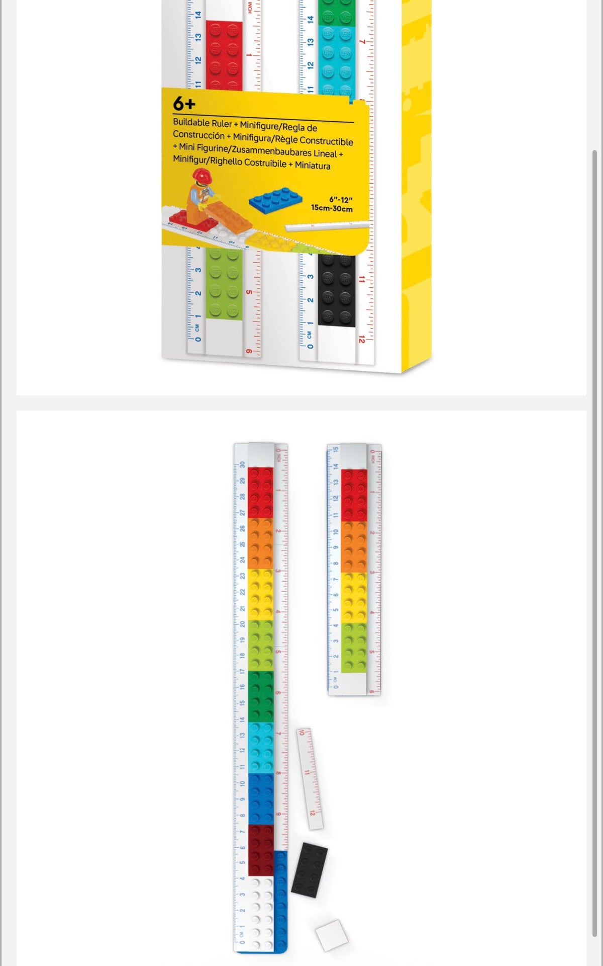 Righello con minifigure LEGO