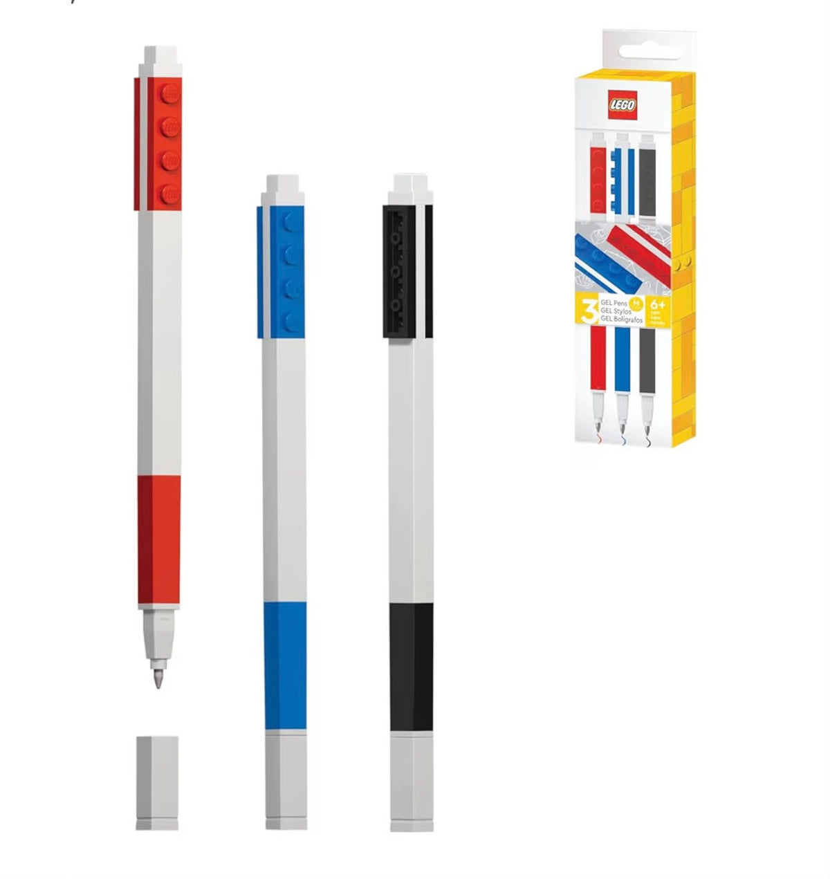 set 3 penne gel lego
