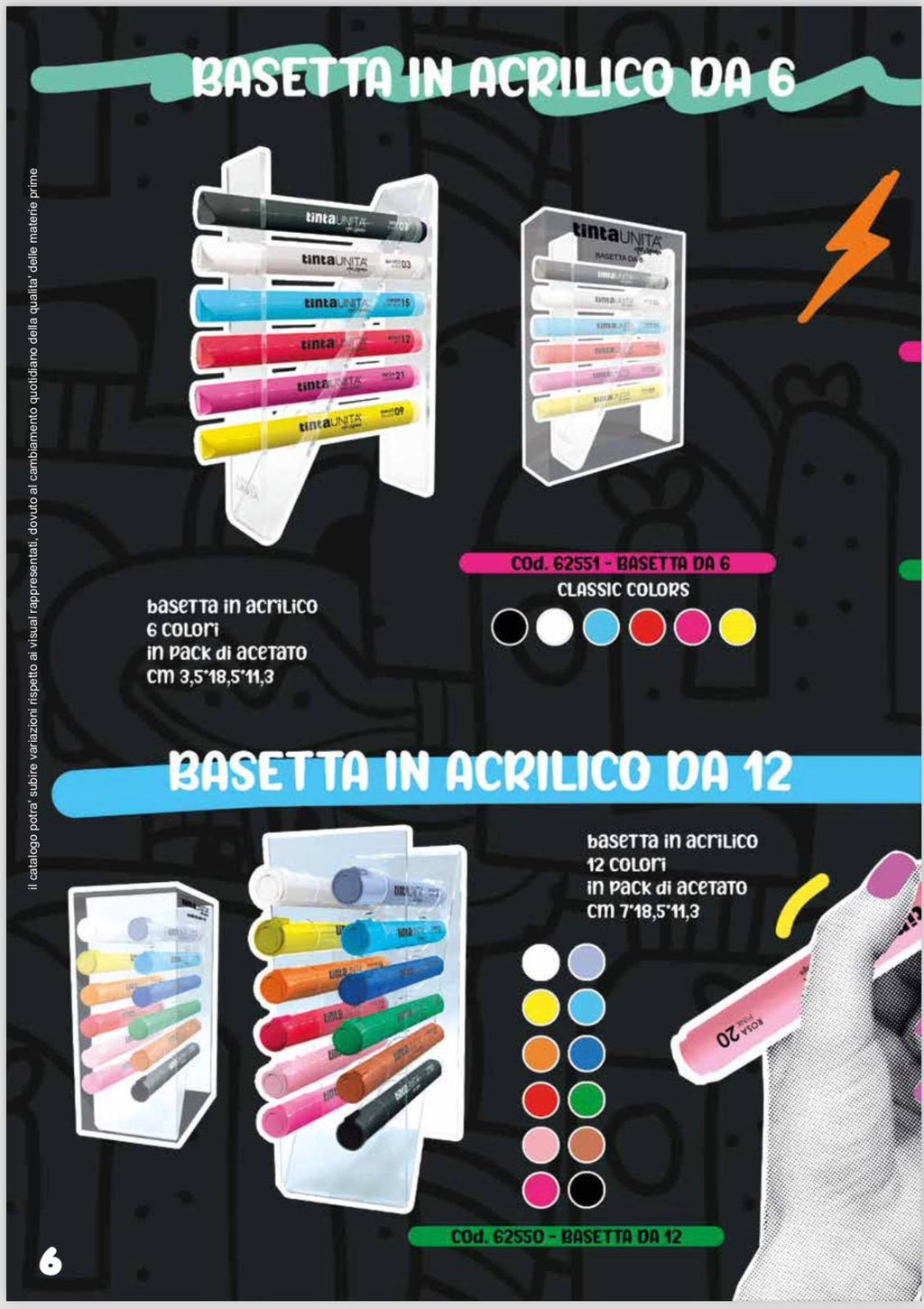 NUOVO MARKER ACRILICO MAXI BOX TINTA UNITA ASTUCCIO ,  ROTOLO O BASETTA