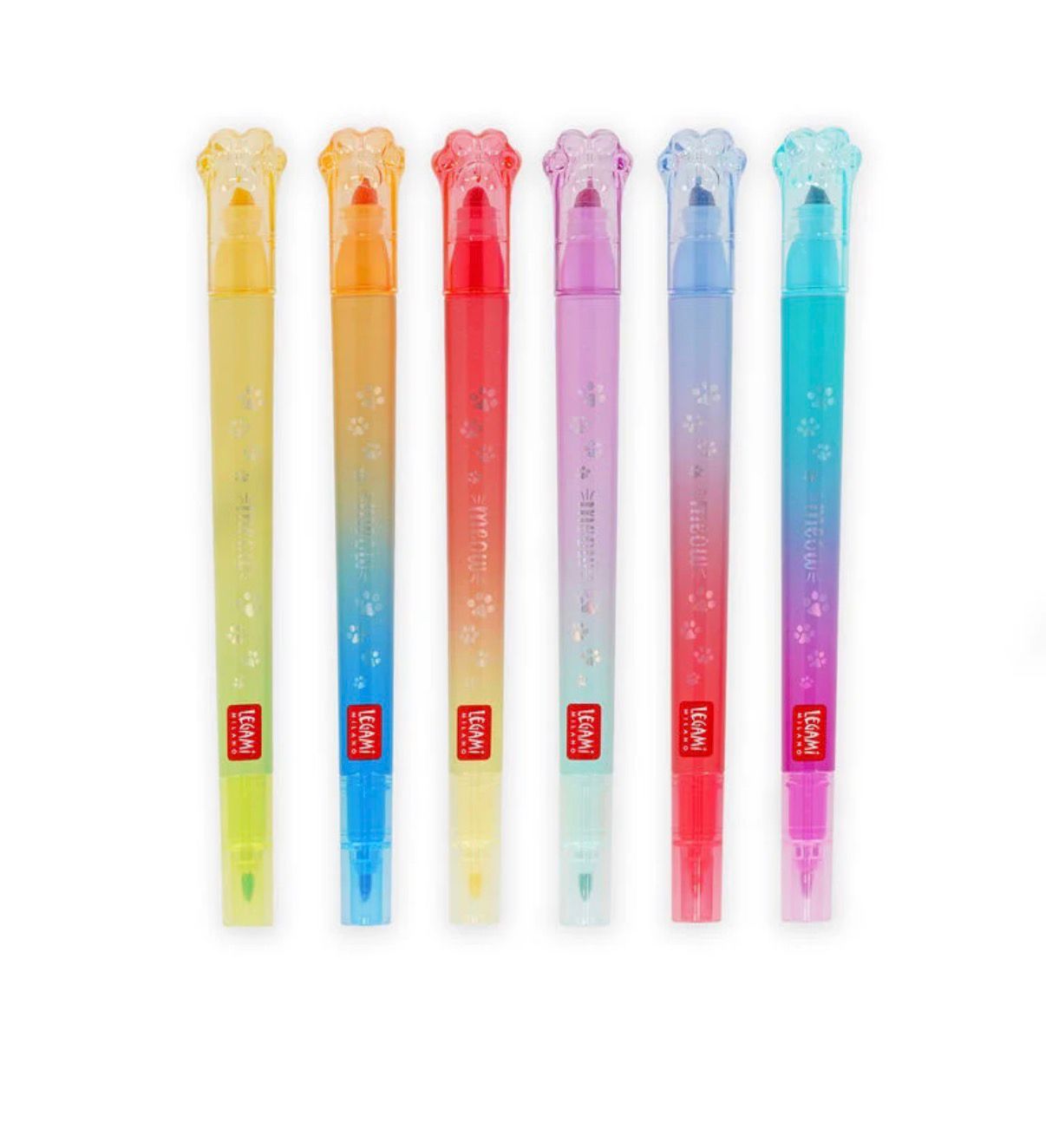 Set di 6 Pennarelli Doppia Punta MEOW LEGAMI