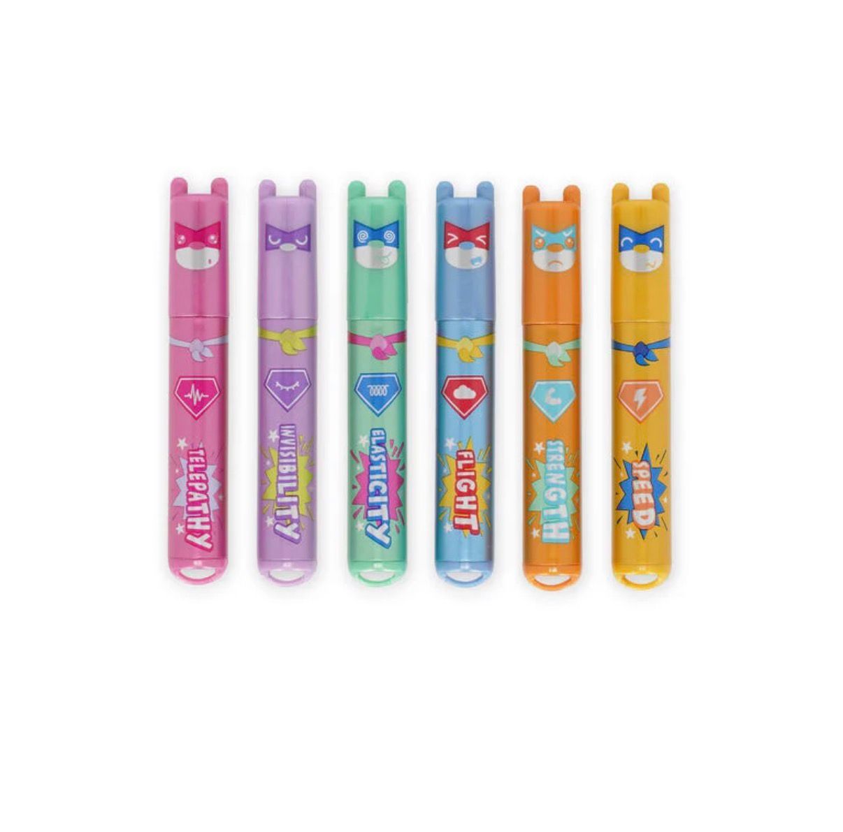 Set di 6 Mini Evidenziatori - Teddy's Superpower