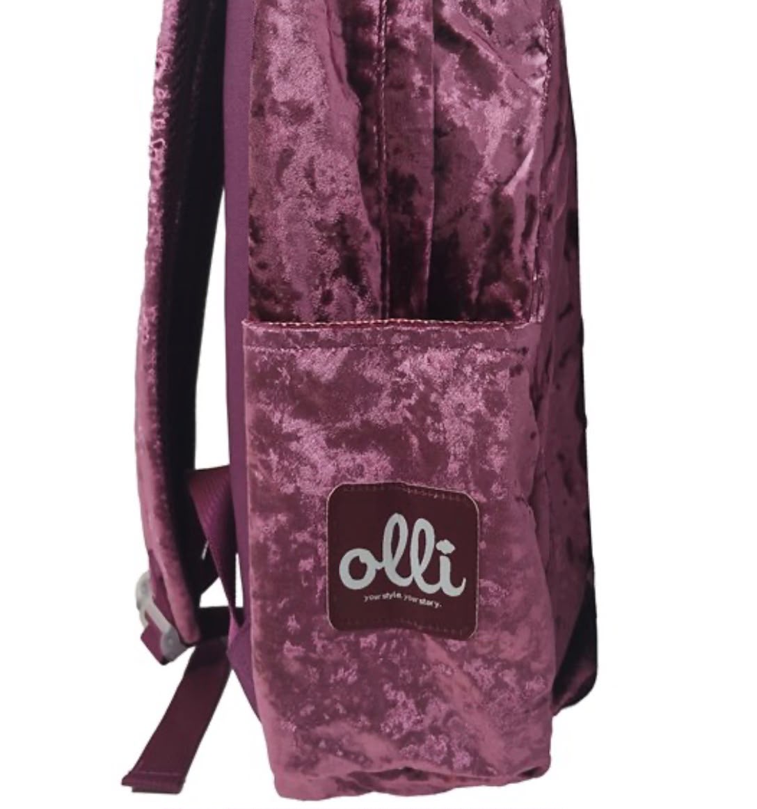 zaino olli crushed burgundy