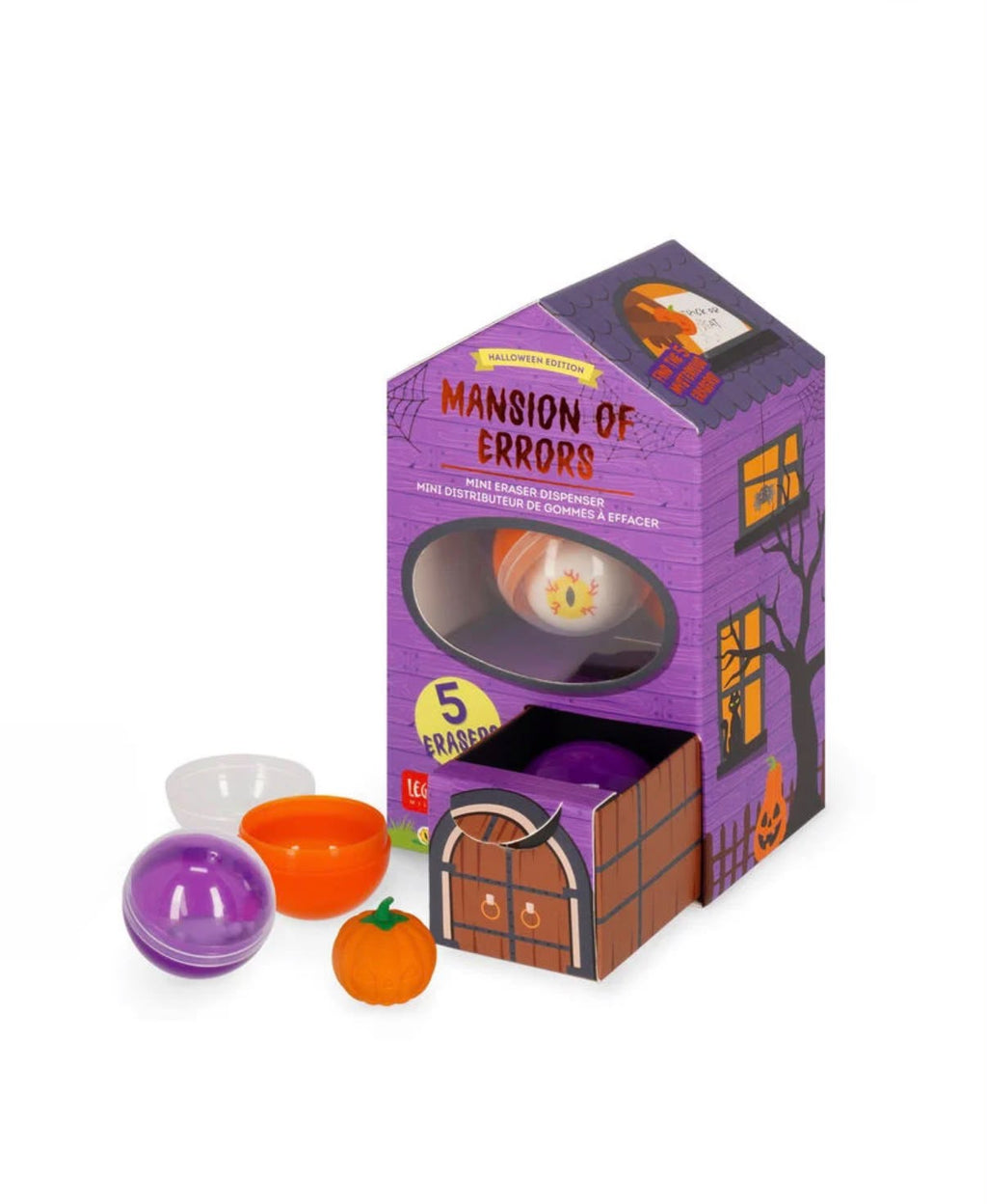Mini Distributore di Gomme da Cancellare - Mansion of Errors LEGAMI HALLOWEEN