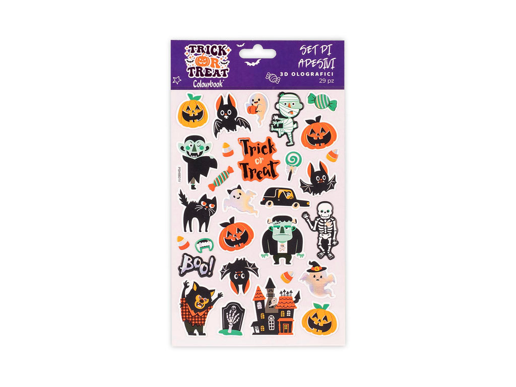 Set Stickers Halloween Fluorescenti – BY COLOURBOOK