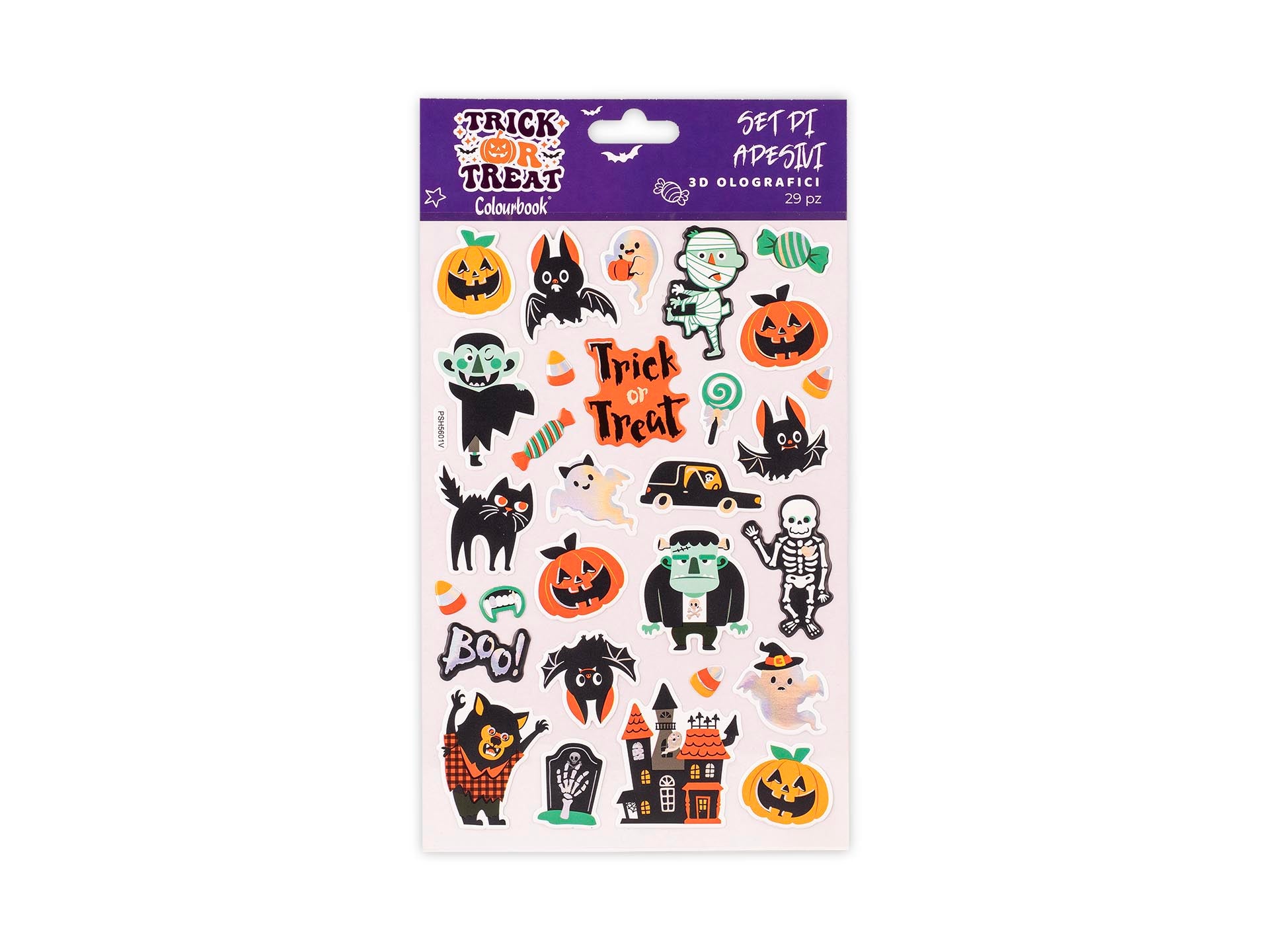 Set Stickers Halloween Fluorescenti – BY COLOURBOOK