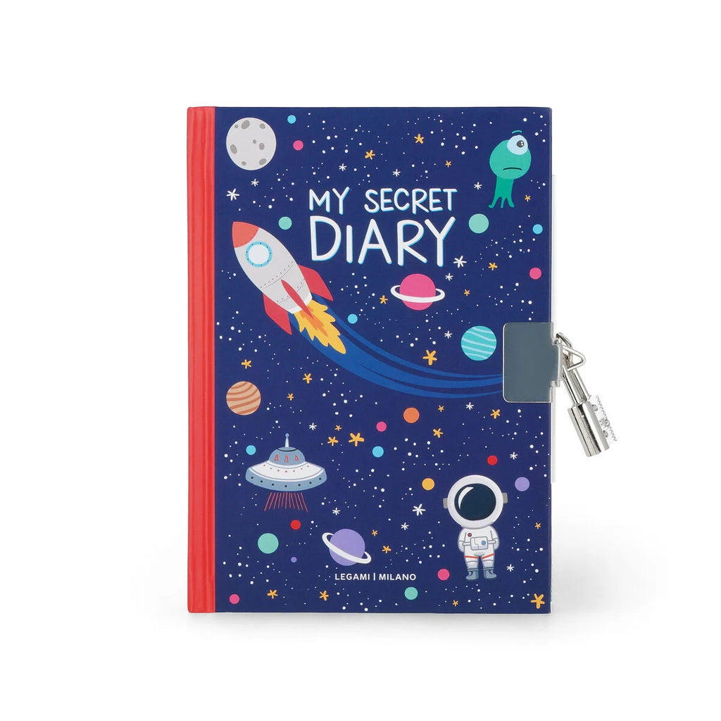 Diario Segreto con Copertina Rigida Illustrata e Lucchetto - Space - My Secret Diary LEGAMI