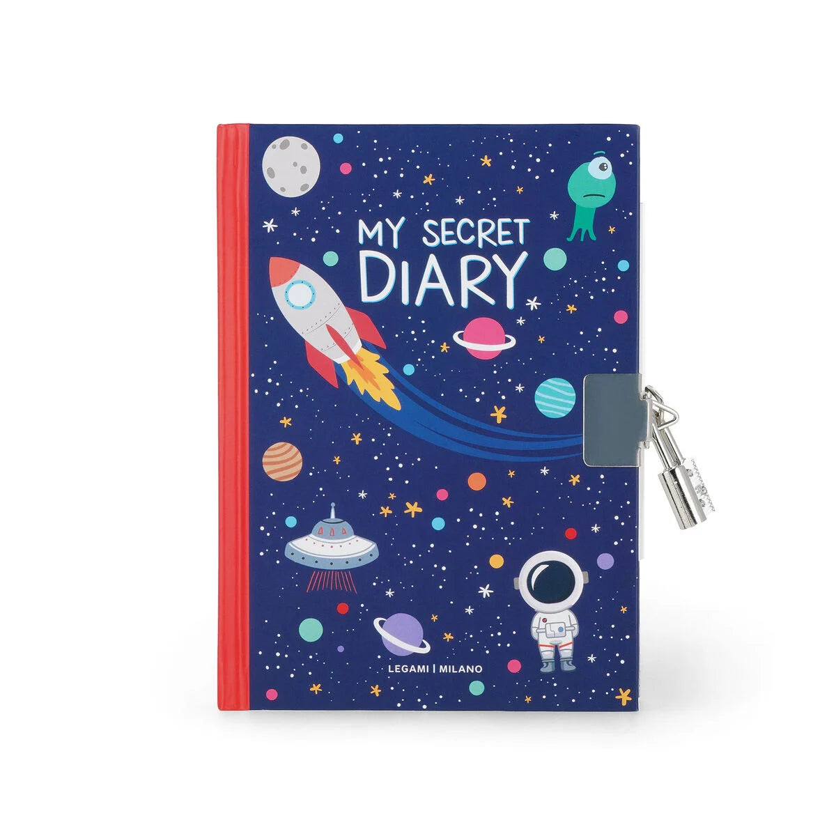 Diario Segreto con Copertina Rigida Illustrata e Lucchetto - Space - My Secret Diary LEGAMI
