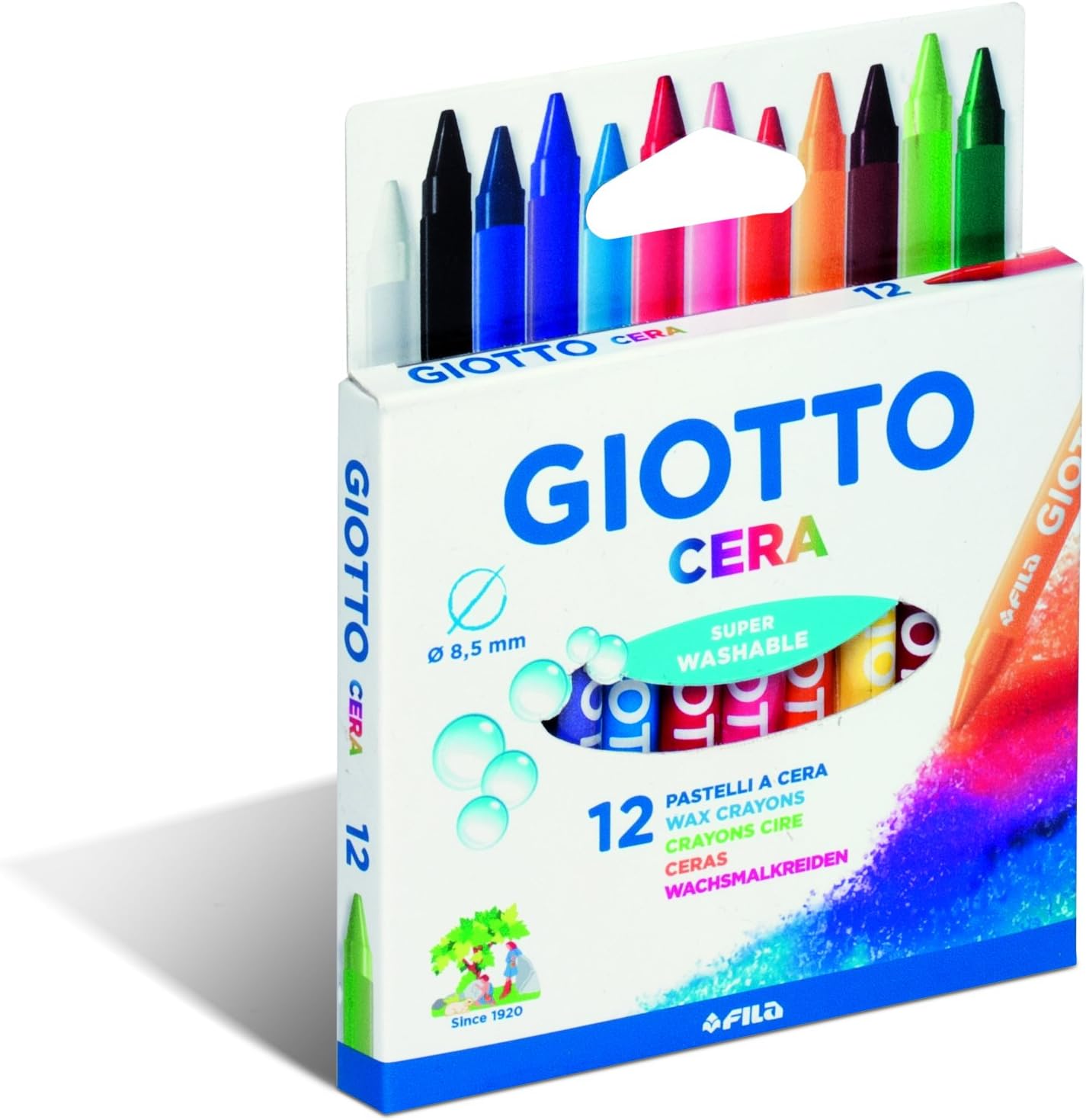 Pastelli a Cera in Astuccio da 12 e 24 Colori GIOTTO