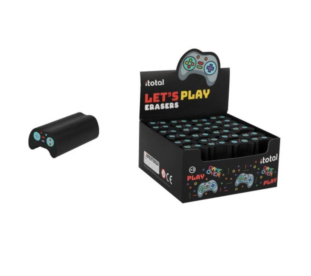 Gomma da cancellare sagomata UNICORNO E GAME OVER  ITOTAL