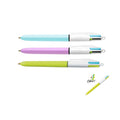 Penna Bic 4 colori soft pastel