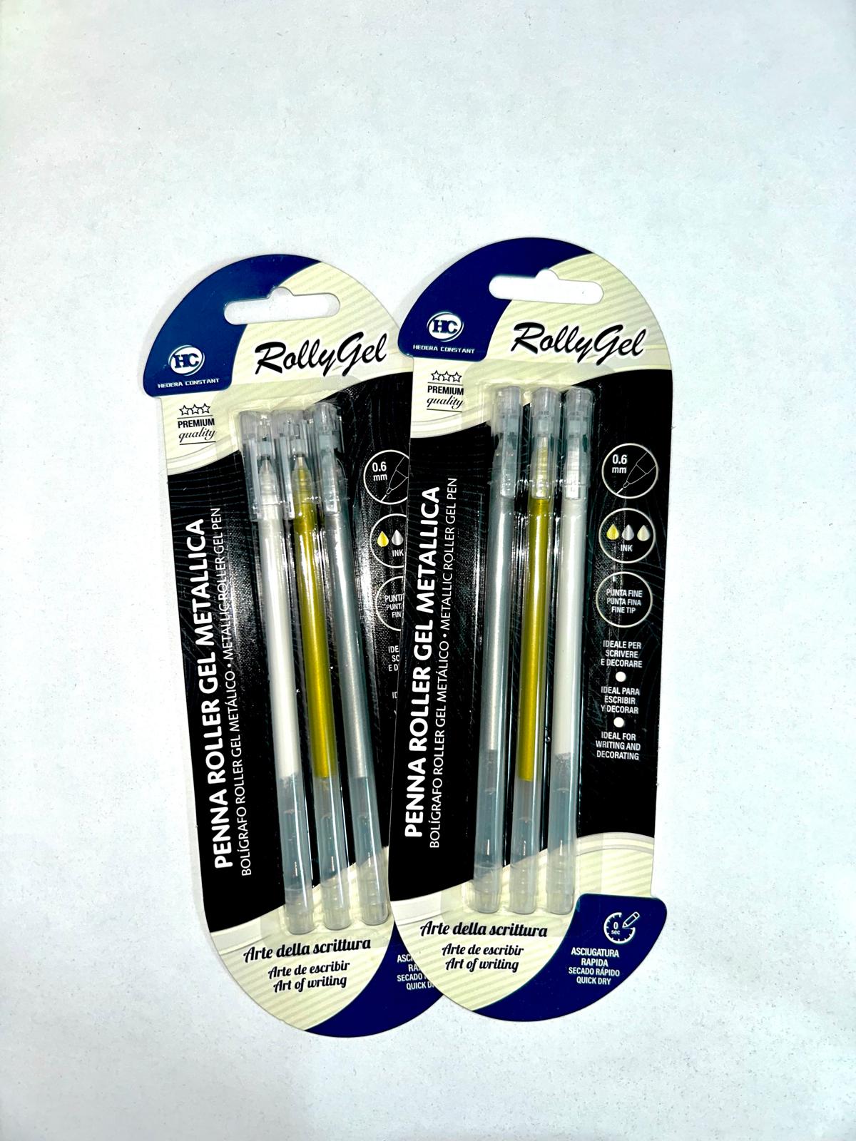 PENNA ROLLER GEL METALLICA 3p HC
