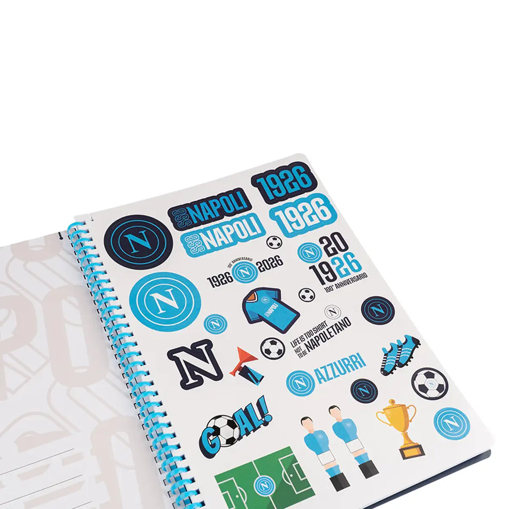 Quaderno A4 SSC Napoli – Rilegatura con spirale morbida